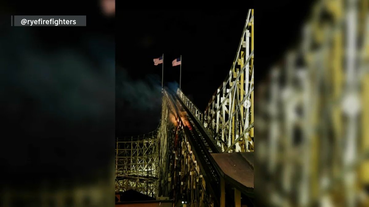 Fire scorches Playland’s Dragon Coaster; county executive says it will be fixed by fall