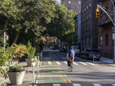 Avenue B by Tompkins Square Park gets a bike lane, wider crossings and northbound-only blocks
