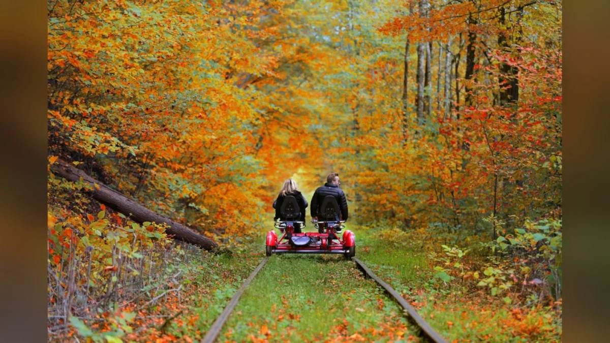 Fall foliage by rail bike: pedaling the old Ulster & Delaware line from Phoenicia