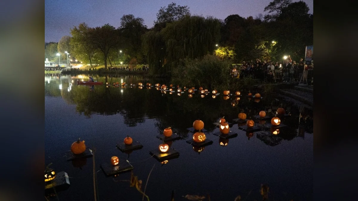 No glowing jack-o’-lanterns on the Harlem Meer this year as Pumpkin Flotilla is called off