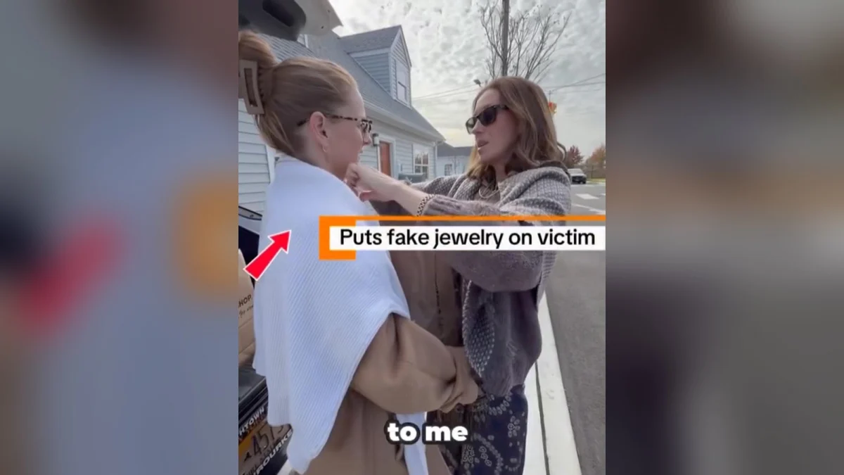 Police say a hug was the setup in a Valley Stream senior’s necklace theft