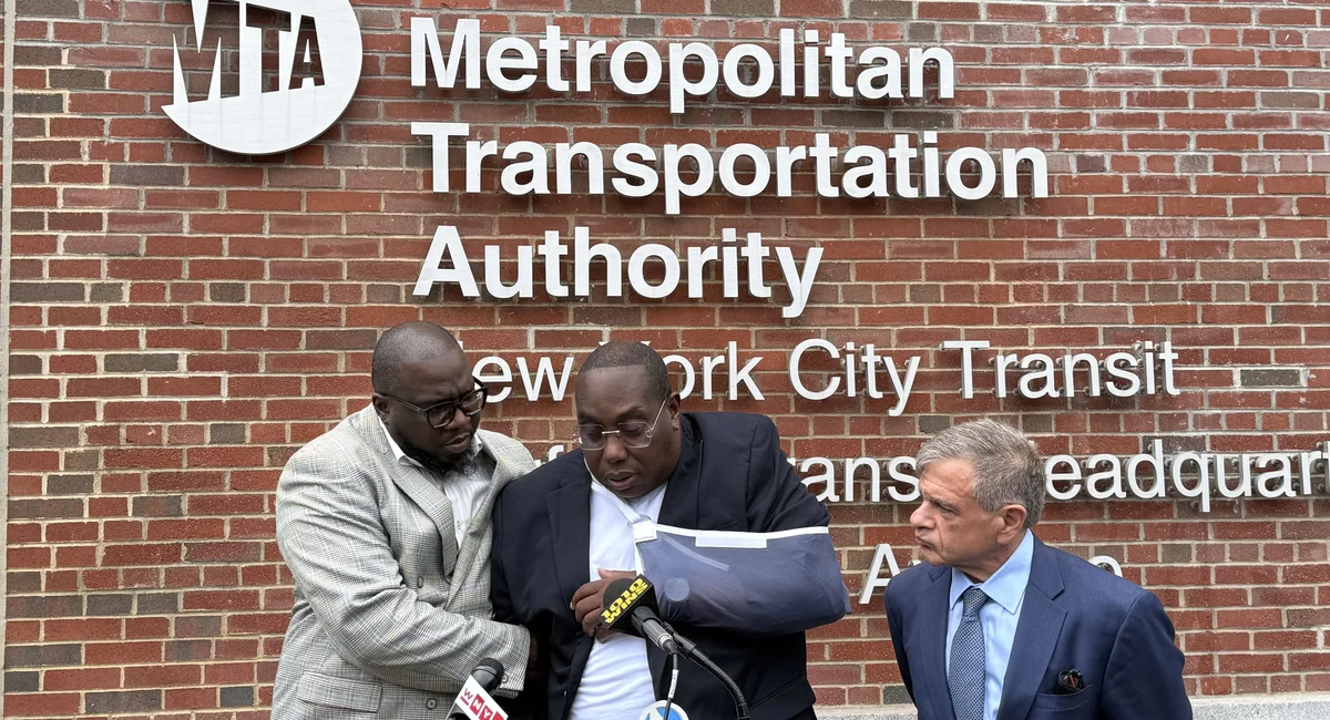 Brownsville school dean to sue MTA after a fare check outside a B14 bus left him on the ground