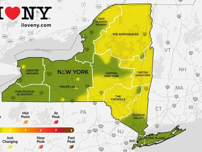 Leaf-peeping season starts: New York’s weekly foliage map is back