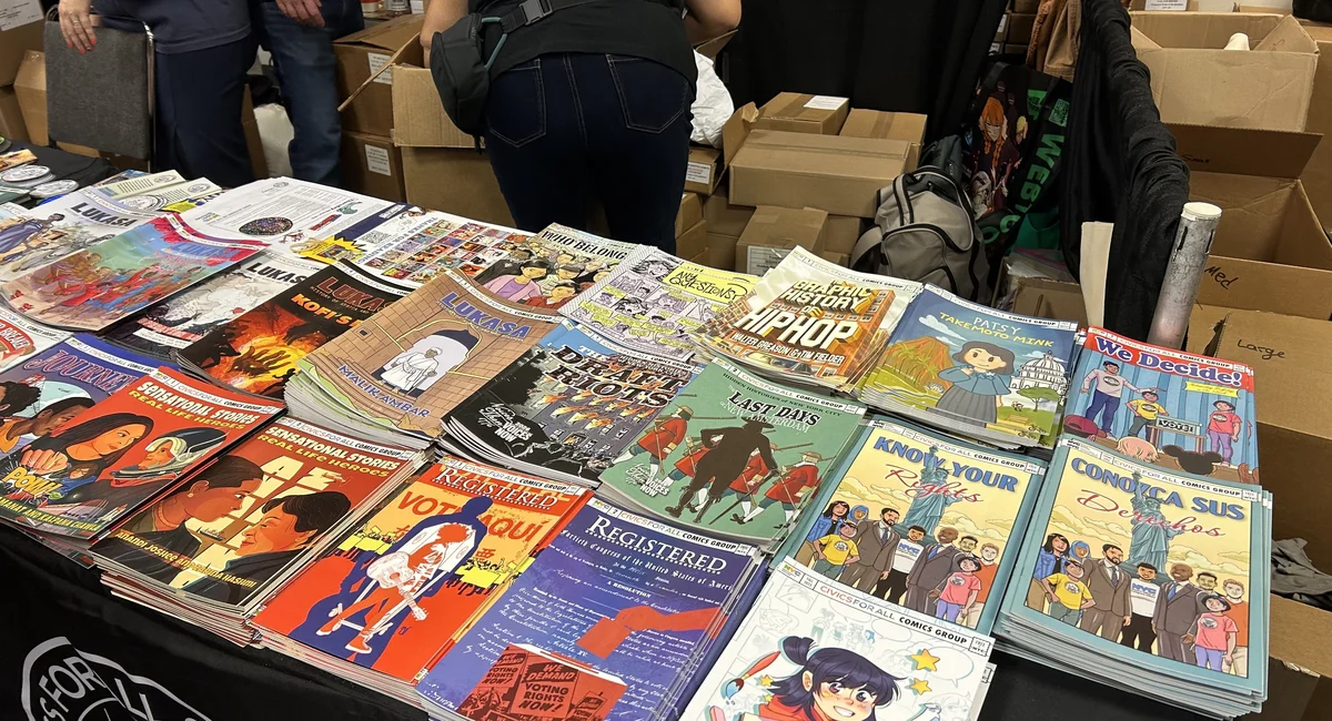 NYC public schools bring their own free civics comics to Comic Con at the Javits Center