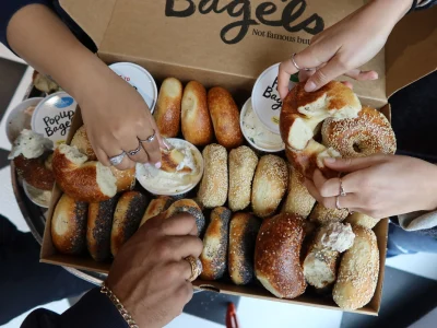 PopUp Bagels opens in Times Square Oct. 16 with a Katz’s pastrami butter