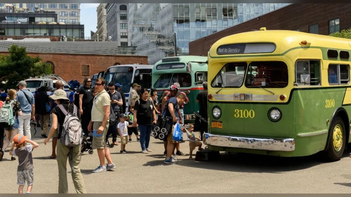 Climb aboard a 1918 double-decker at the Transit Museum’s free Bus Festival in Brooklyn