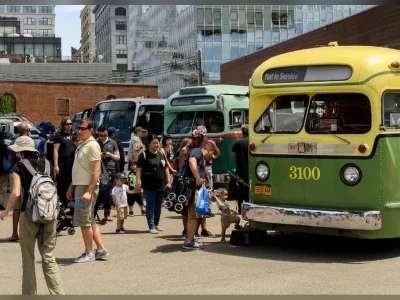Climb aboard a 1918 double-decker at the Transit Museum’s free Bus Festival in Brooklyn